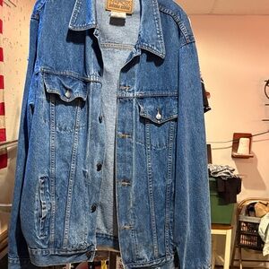 Men’s Classic Blue Denim Jacket XL tall